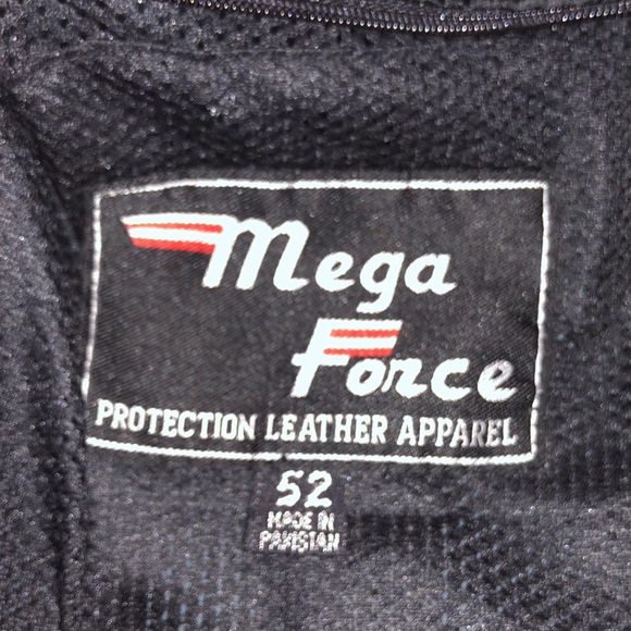 Mega Force leather motorcycle armored jacket. - Picture 8 of 8